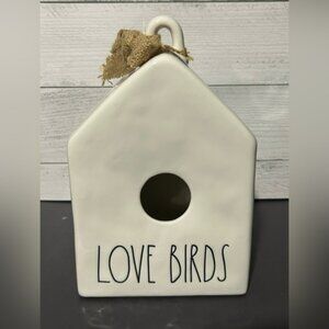 Rae Dunn Cream Love Birds Birdhouse